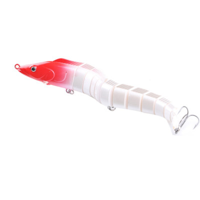 

23cm Artificial Bait False Long Multi Joint Fish Shape Eco-friendly Odorless Plastic Fishing Lure With 3 Treble Hooks