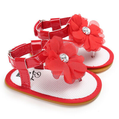 

Fashion Infant Baby Girl Soft Sole Sandals Toddler Summer Shoes Flower Sandal