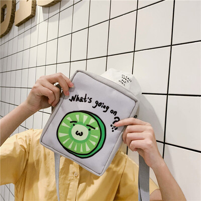 

Student Partys bag inclined bag womens canvas Korean ins wind-style single-shoulder bag&womens ulzzang