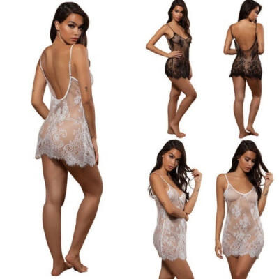 

Women Lace Sexy Lingerie Nightwear Underwear G-string Babydoll Sleepwear Dress