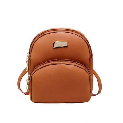 

Candy Color Small Backpacks Women Satchel Leather Shoulder Messenger Bags