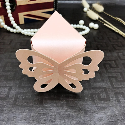 

FUNNYBUNNY 10pcs Butterfly Party Wedding Favor Gift Candy Bomboniere Boxes Baby Shower