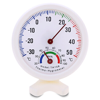 

TH108 Round Shape Digital Indoor Outdoor Centigrade Greenhouse Thermometer Hygrometer
