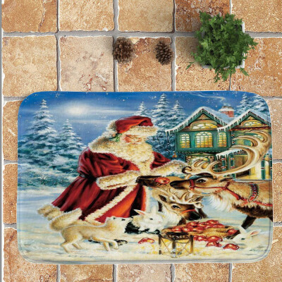 

Tailored Merry Christmas Welcome Doormats Indoor Home Carpets Decor 40x60CM