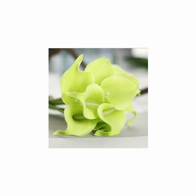 

10pcs Calla Lily Bridal Wedding Bouquet head Latex Real Touch Flower Bouquets White