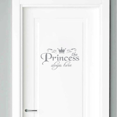 

Gobestart Princess Home Decor Wall Sticker Decal Bedroom Door Vinyl Art Mural