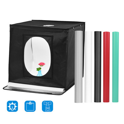 

Professional Foldable Photo Studio Shooting Tent kit Photo Box 242424 Inch Adjustable Brightness Table Top Photography Light Box
