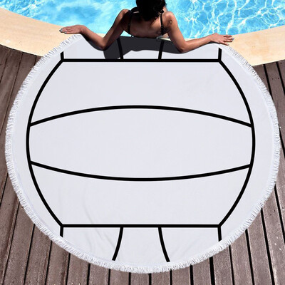 

Gobestart 1 PC Round Beach Pool Home Shower Towel Blanket Table Cloth Yoga Mat