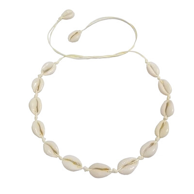 

Hawaiian Women Girl Sea Shell Charm Handmade Woven Choker Necklace Jewelry Gift