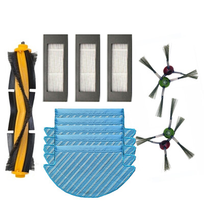 

13 Pc Filter Brush Mop Cloth Set For Ecovacs Deebot OZMO 902 Vacuum Cleaner Part