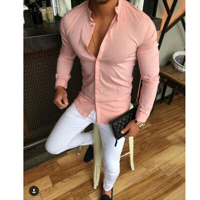 

SUNSIOM Mens Slim Fit V Neck Long Sleeve Muscle Tees T-shirt Casual Shirts Tops Blouse