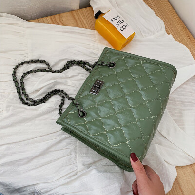 

Small bag female new fashion wild rhombic chain bag Korean version of the casual shoulder Messenger bag