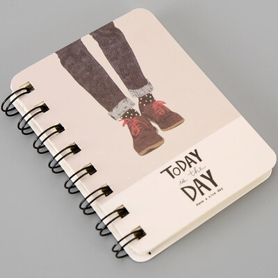

Cute Animal Flower Cartoon Series Spiral Bound Notebook Students Pocket Note Book Mini Diary Book Pocket Notepad