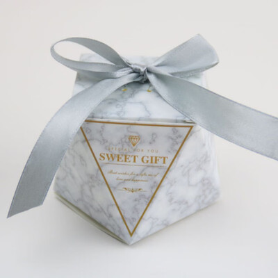 

50pcsset Octagon Exquisite Carton Box&Bags Sweet Gift Candy Boxes for Wedding Baby Shower Guest Favors Event Party Supplies