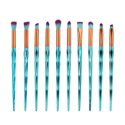 

10pcsset 3D Rainbow Diamond Eyebrow Shadow Eyelashes Makeup Brushes Kit