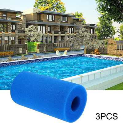 

Siaonvr 3PCS Washable Sponge Foam Cartridge Suitable Pool Reusable Foam Filter