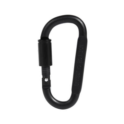 

1pc Outdoor Camping Climbing Carabiner 8cm D-shaped with Nut Hanging Buckle