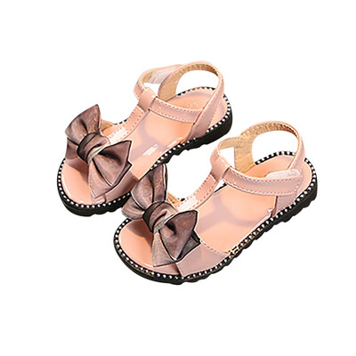 

Children Infant Kids Girls Bowknot Non-Slip Sandals Princess Casual Shoes