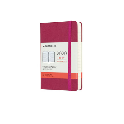 

MOLESKINE 2020 12 months hard-faced diary notebook notepad schedule this pocket pocket type large 6 color optional gorgeous pink - pocket diary 8301
