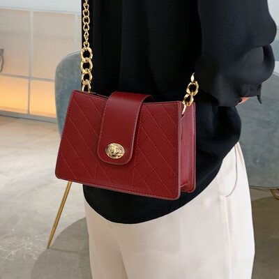 

Senior sense French small bag handbag 2019 new fashion fashion shoulder bag wild ins chain messenger bag