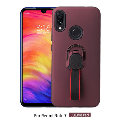 

Magnetic Car Mount Case Xiaomi Redmi Note 7 Finger Phone Ring Holder Case Redmi Note 7 Note7 M1901F7G M1901F7BE Silicone TPU Cover
