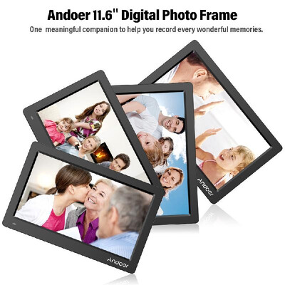 

Andoer 116 Inch Digital Photo Picture Frame FHD 19201080 IPS Screen Support CalendarClockMP3Photos1080P Video Player with
