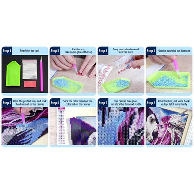 

5D DIY Full Drill Diamond Painting Village Girl Cross Stitch Embroidery Kit
