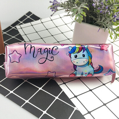 

Pencil Case Creative Cute Pencil Cases Bag Organizer with Zipper Large Capacity Colorful Laser