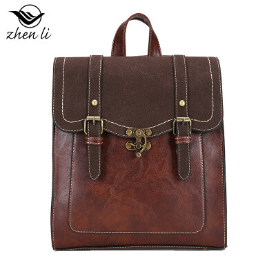 

Retro style new PU leather womens backpack fashion handbags trend backpack