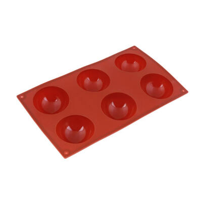 

6 Hemisphere Silicone Chocolate Mold DIY Semicircle Jelly Cake Baking Tool