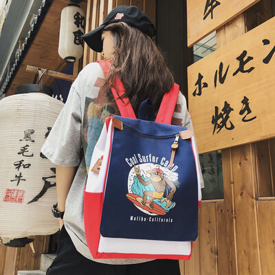 

Insfeng schoolbag female Korean version of senior high school students antique Fashion Shoulder Bag Computer Backpack