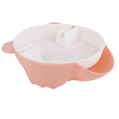 

Greensen Multi-function Double-Layer Drain Hole Snack Appetizer Bowl with Cellphone Holder