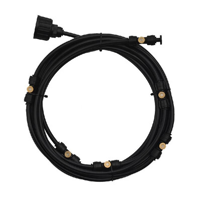

Outdoor 8M with 12 Nozzles Mist Coolant System Water Sprinkler Garden Patio Mister Cooling Spray Kits 12"