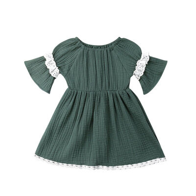 

SUNSIOM Summer Kids Toddler Baby Girls Lace Cotton Princess Dress Holiday Sundress