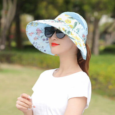 

Sun hat female sun protection outdoor summer Korean hat sun hat UV protection folding fashion Beach Hat