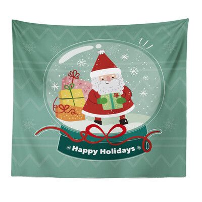 

Toponeto Merry Christmas Beach Cover Up Tunic Tapestry Tablecloth Home Decoration