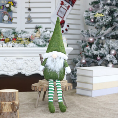 

〖Follure〗Christmas Faceless Doll Santa Long Leg Plush Ornament Décor Kid Toy Gift