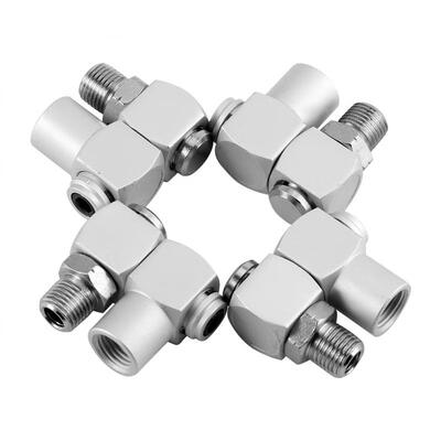 

Greensen 4pcsSet Aluminum 14" Universal 360 Swivel Air Hose Connector Adapter Tool