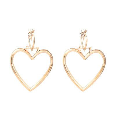 

Europe United States Foreign Trade Jewelry Popular Simple Wind Hollow Heart In Love Women Earrings Eardrop