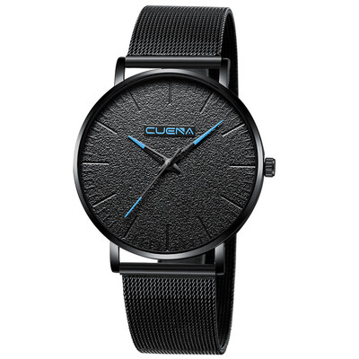 

Gobestart CUENA Casual Watches Mens Sport Wrist Watch Quartz Stainless Steel Mesh Band