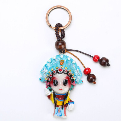 

Beijing Opera Facebook Keychain Chinese Style Featured Gift Pendant