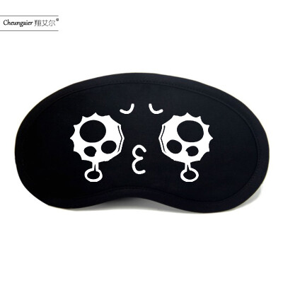 

Anime Emoji Eye Mask Sleep Ice Bag Shading Breathable Stereo Men&Women Korean Cute Black Personality Student Meng