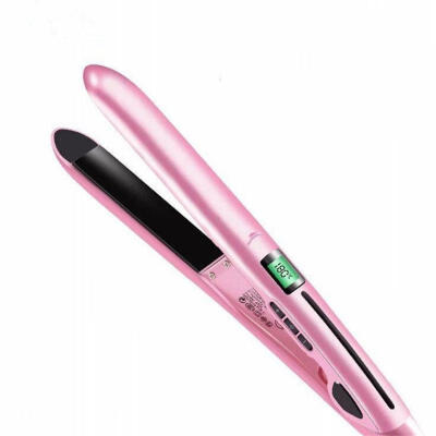 

Flat Iron 2-in-1 Hair Straighter And Curler With LED Display For DIY HairstylingEU PLUG