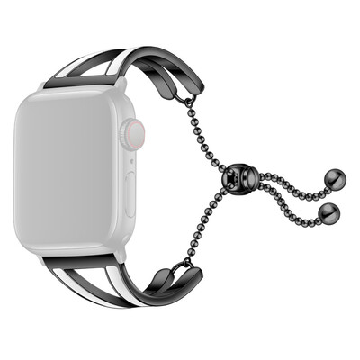

〖Follure〗Adapter Luxury Alloy Crystal With Connection Strap Band For Apple Watch 4 44mm