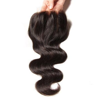 

UNICE HAIR Three Part Lace Closure 100 Brazilian Hair Body Wave Closure Swiss Lace Remy Human Hair 1 Piece 10"-20"