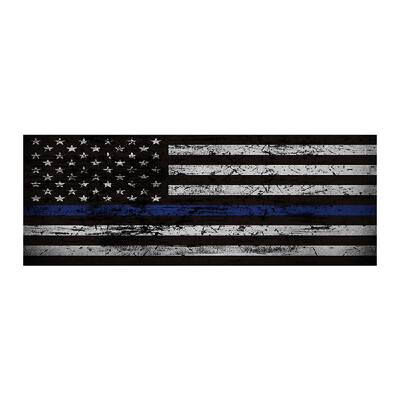 

Car Sticker Blue Thin Line American Flag Rear Window Graphic Decal for Car Truck SUV 13536cm