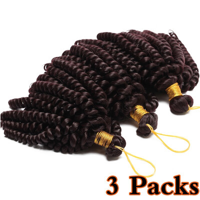 

3 Packs Jamaican Bounce Hair Short Curly Crochet Braids Hair Extension Curly Crochet Hair Synthetic Braids Twist Hair For Women