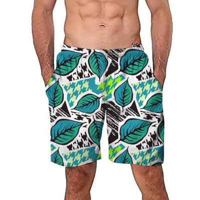 

Gobestart Fashion Mens Big Size Beach Fit 3D Sport Quick Dry Casual Shorts Pants Swimwear