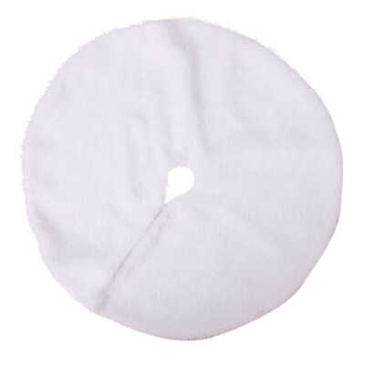 

60cm Christmas Tree Skirt Apron Ornament Mat Xmas Party Home Decoration White