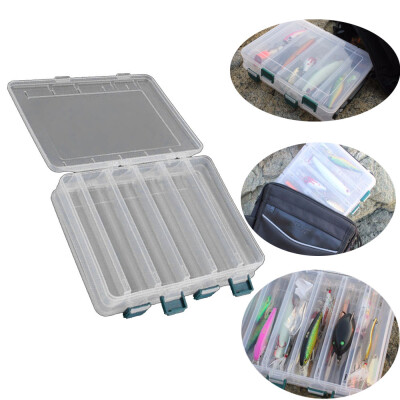 

Saidsome Double Sided 12 Compartment Fishing Lures Tackle Hooks Baits Storage Plastic Box fishing bait fishing lure